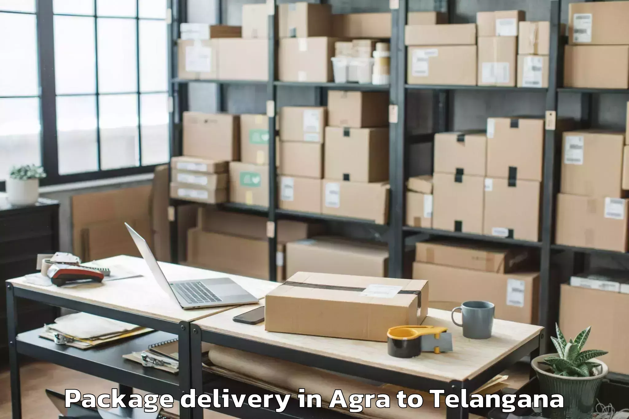 Trusted Agra to Nadigudem Package Delivery